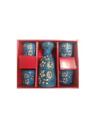 Sake Set, blau