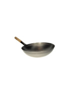 Wok mit Holzgriff, 33 cm, rund